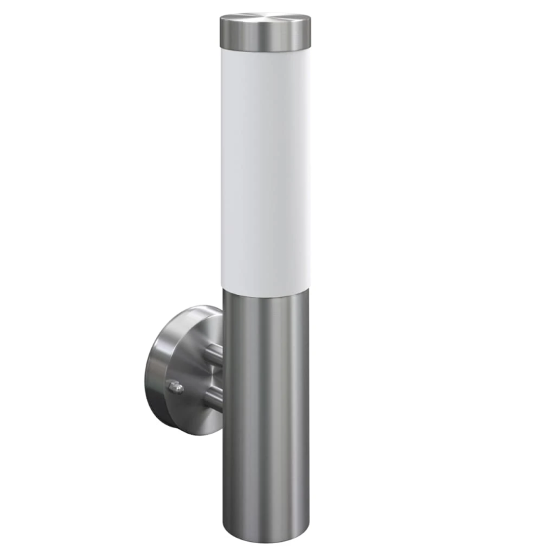 vidaXL RVS sienas lampa telpām un ārā, ūdensnecaurlaidīga