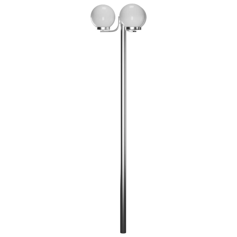 vidaXL dārza lampas stabs ar 3 lampām, 220 cm