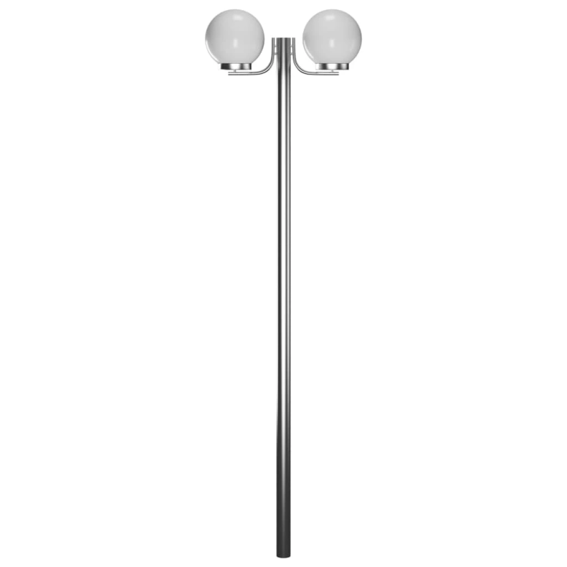 vidaXL dārza lampas stabs ar 2 lampām, 220 cm