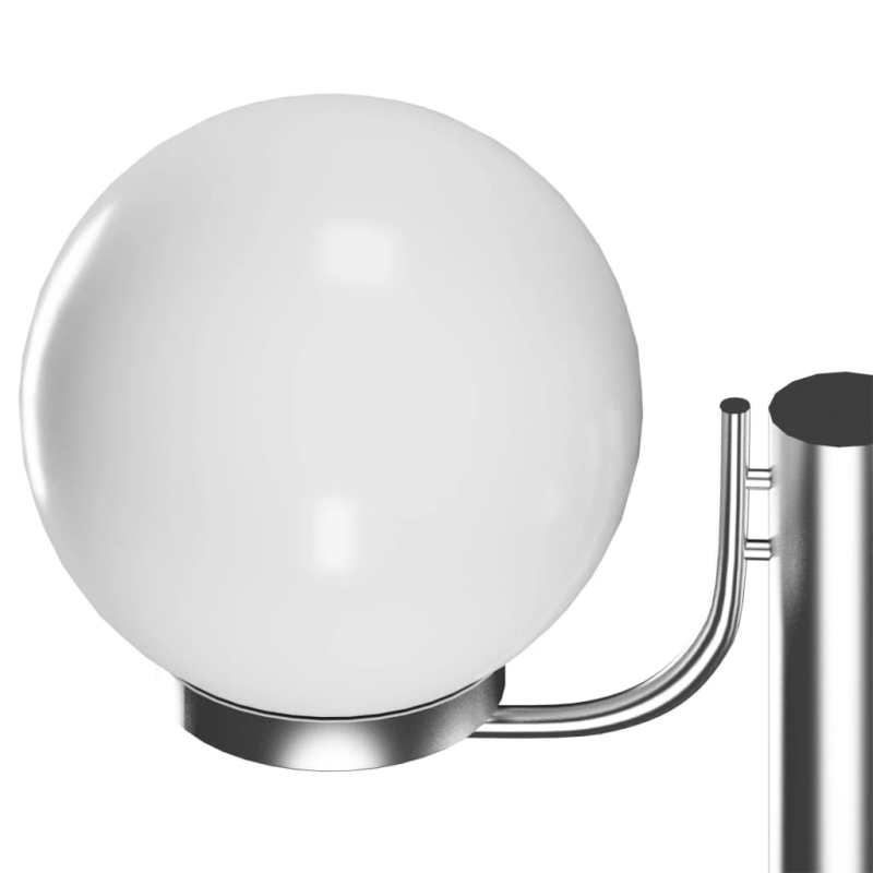 vidaXL dārza lampas stabs ar 2 lampām, 220 cm