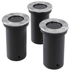 Zemē Iebūvējamās Dārza Lampas 3 gab. apaļas