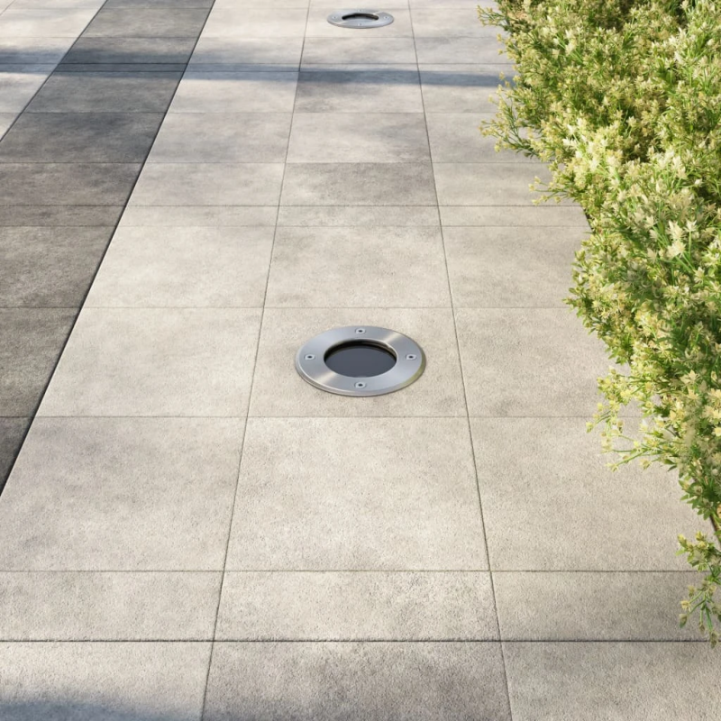 Zemē Iebūvējamās Dārza Lampas 3 gab. apaļas