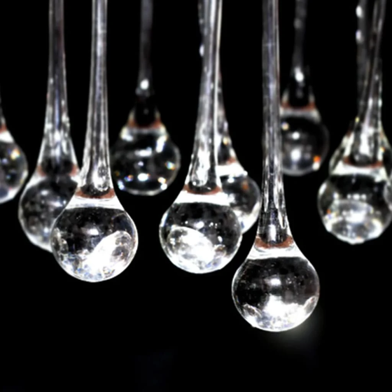 vidaXL lustra, 85 kristāli, balta