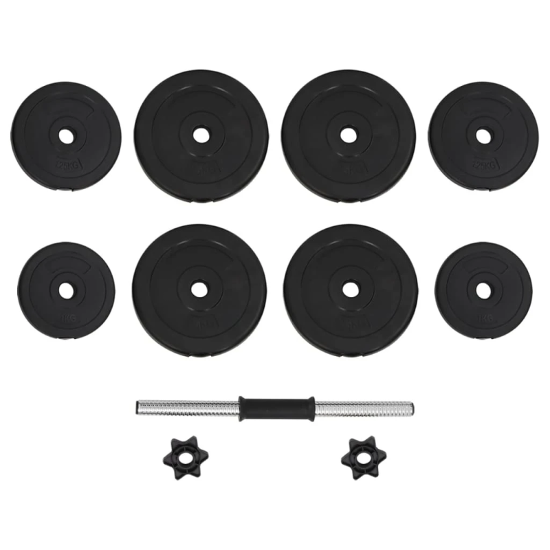 vidaXL hanteles, 15 kg
