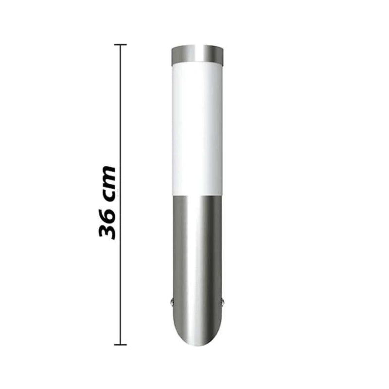 vidaXL āra sienas lampas, 2 gab., nerūsējošs tērauds