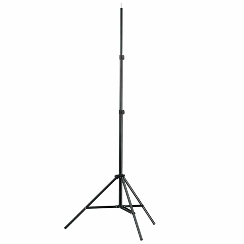 vidaXL fotostudijas komplekts, gaismas, melns fons, 600x300 cm