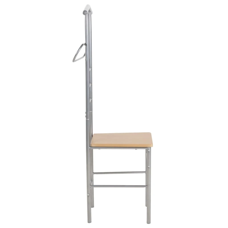 vidaXL augstas atzveltnes krēsli, 2 gab., metāls