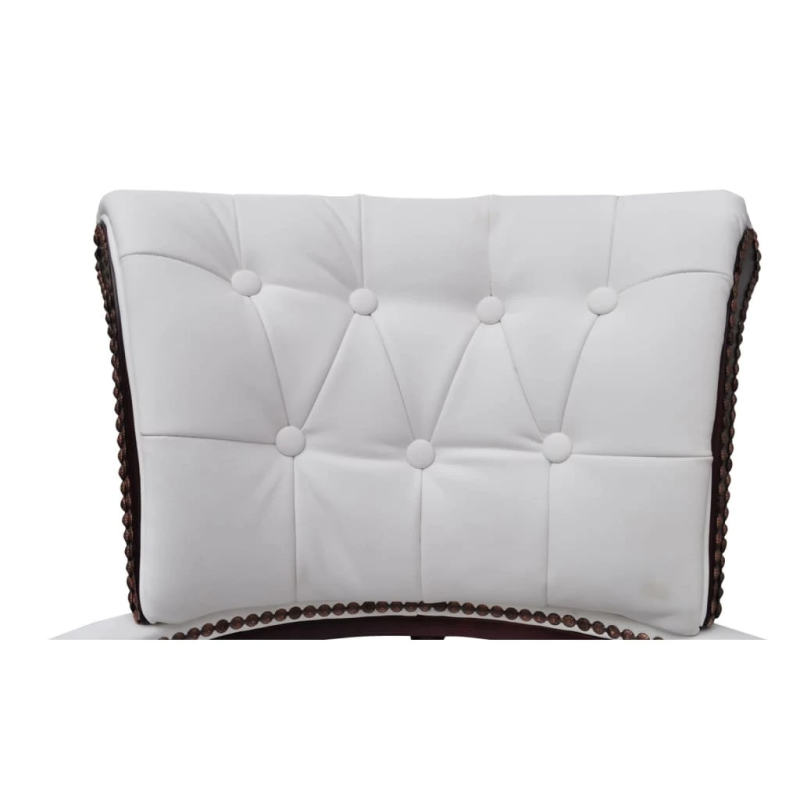 vidaXL biroja krēsls, grozāms, balts