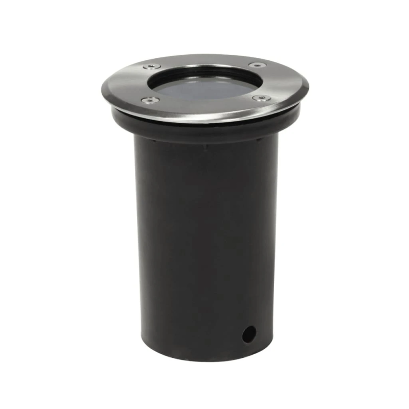 vidaXL dārza lampas, 12 gab., iebūvējamas zemē, apaļas