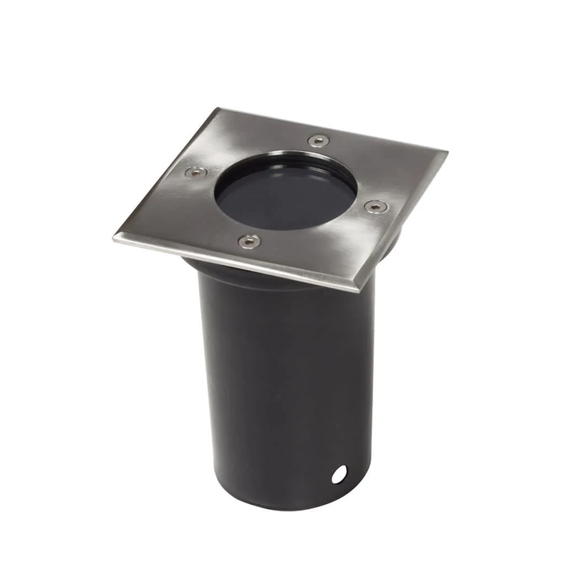 vidaXL dārza lampas, 12 gab., iebūvējamas zemē, kvadrāta forma