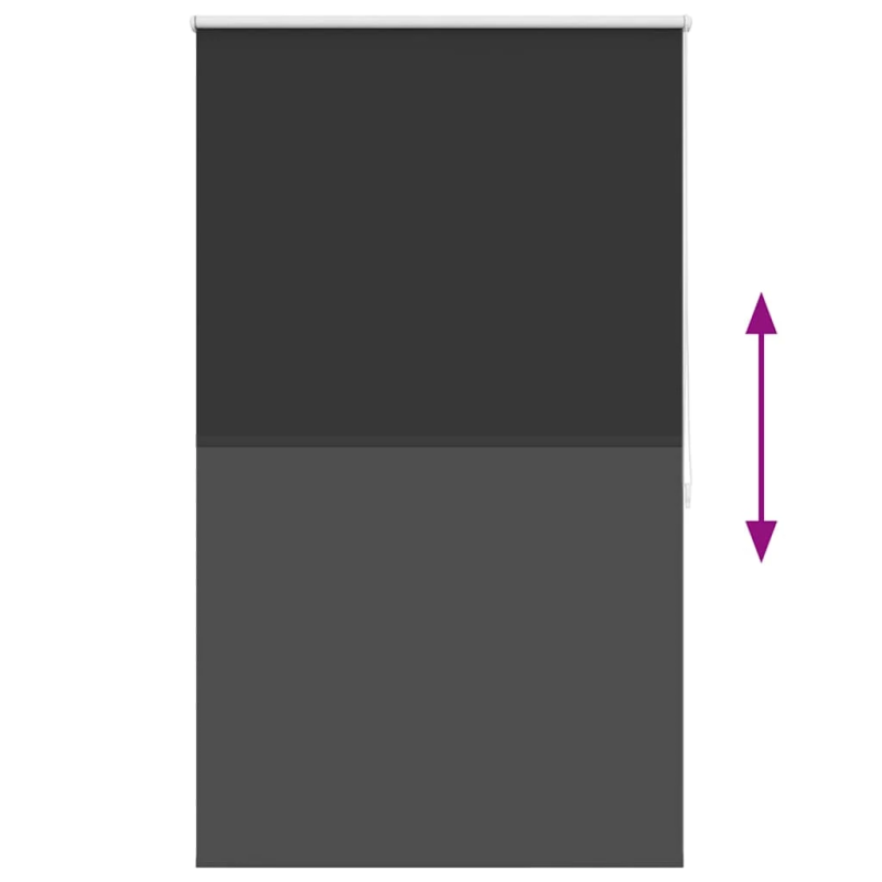 vidaXL Ruļļu Žalūzijas 100 x 175 cm Melnas