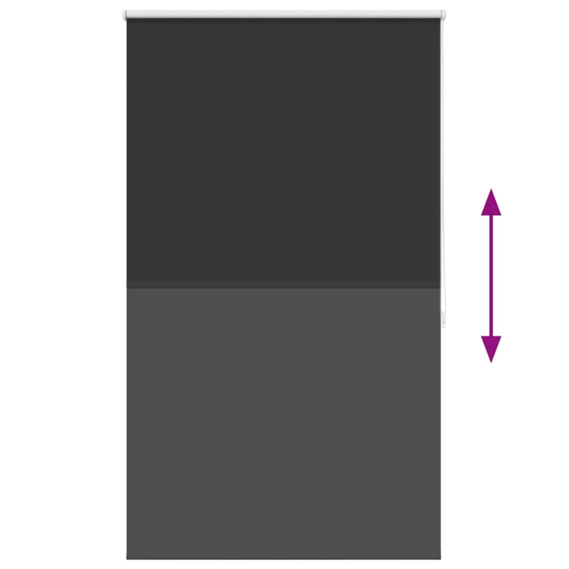 vidaXL Ruļļu Žalūzijas 120 x 175 cm Melnas