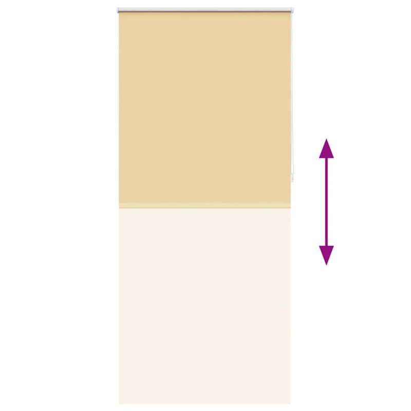 vidaXL Ruļļu žalūzijas, gaismu necaurlaidīgas, 120x230 cm, bēšas
