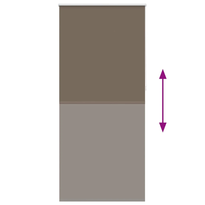 vidaXL Ruļļu žalūzijas, gaismu necaurlaidīgas, 120x230 cm, kafijas krāsā