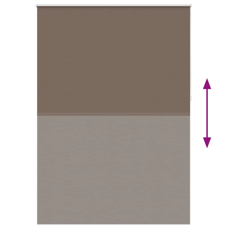 vidaXL Ruļļu žalūzijas, gaismu necaurlaidīgas, 160 x 230 cm, kafijas krāsā
