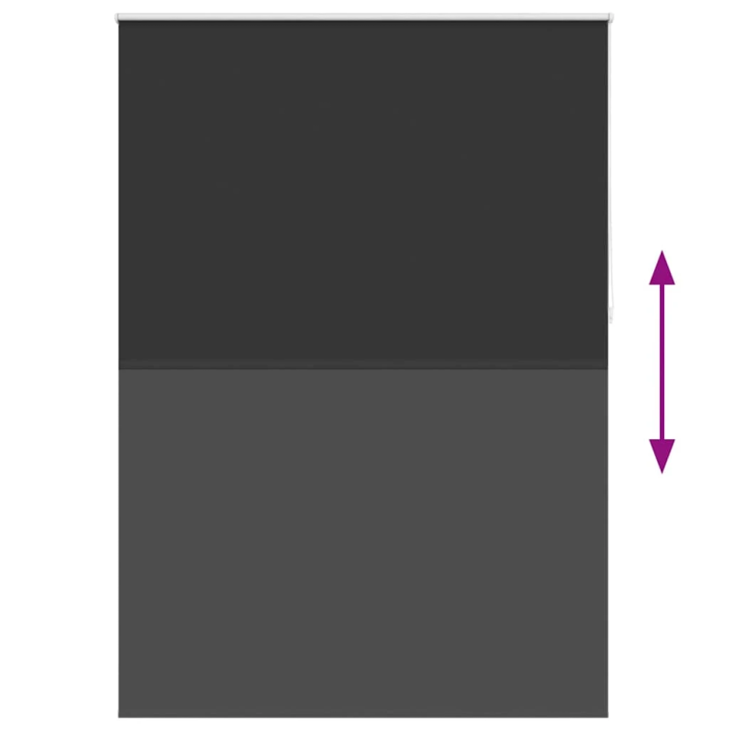 vidaXL Ruļļu žalūzijas, gaismu necaurlaidīgas, 160 x 230 cm, melnas