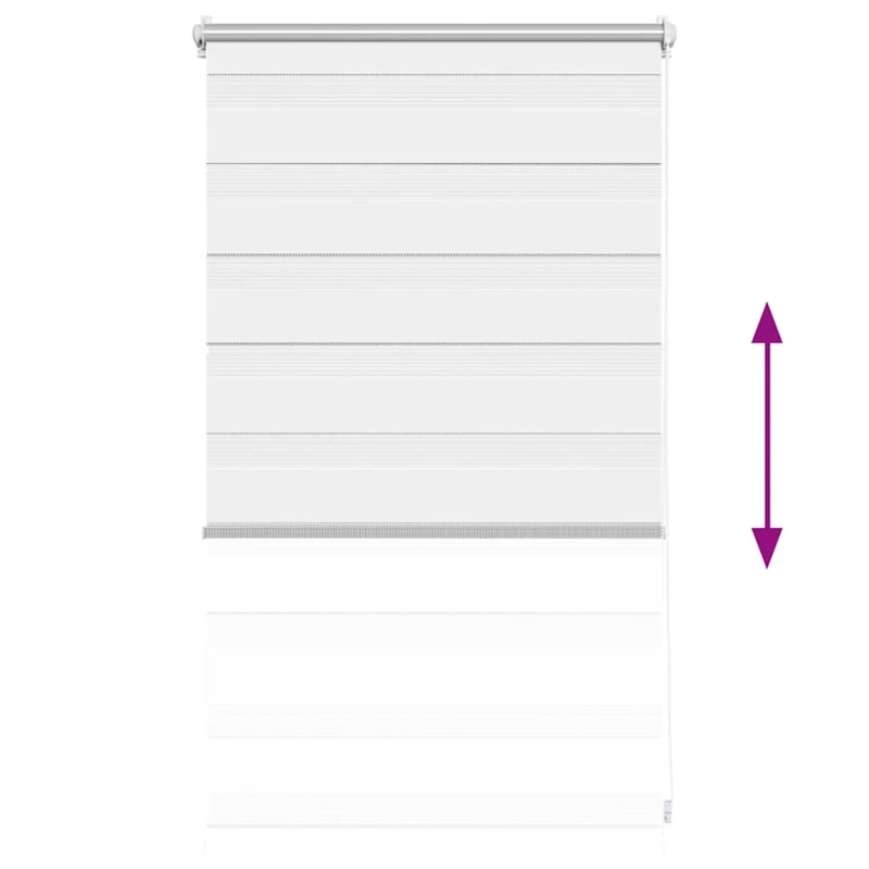 vidaXL Svītrainas Žalūzijas 50 x 100 cm Balta