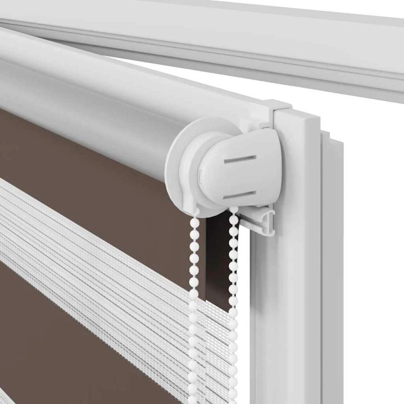 vidaXL Svītraina Žalūzija 60 x 120 cm Kafijas Krāsā