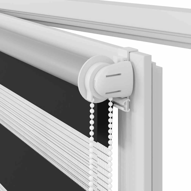 vidaXL Svītrainas Žalūzijas 70 x 120 cm Melna