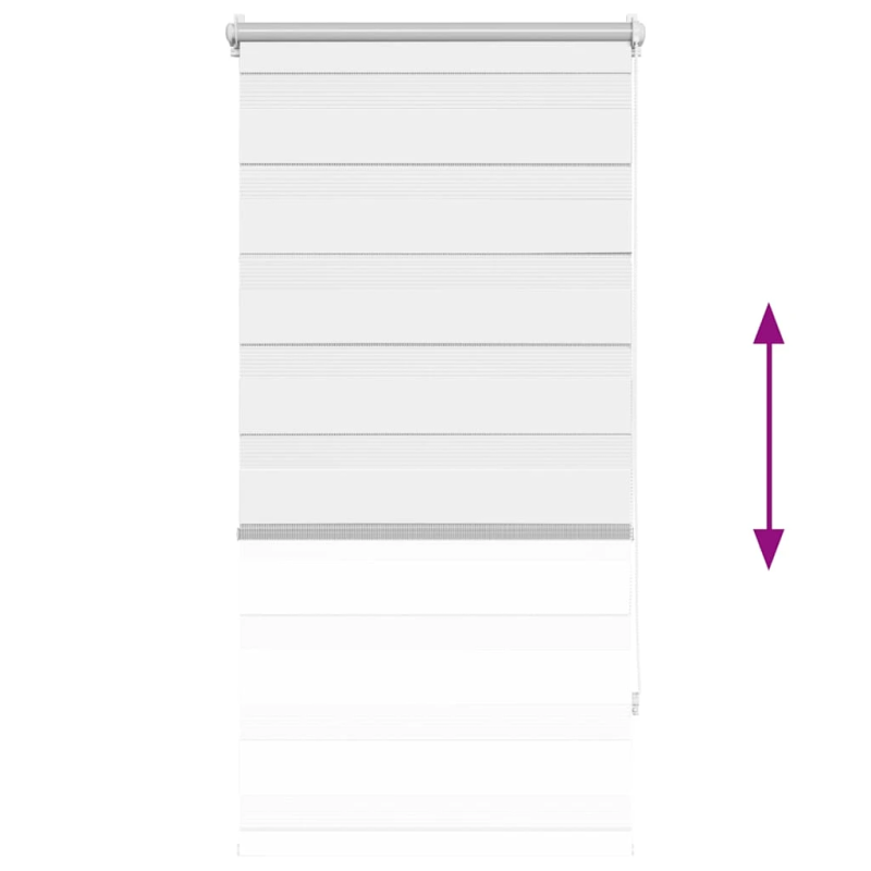 vidaXL Svītrainas Žalūzijas 80 x 150 cm Baltas