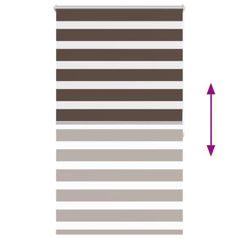 vidaXL Svītrainas Žalūzijas 80 x 175 cm Brūnas
