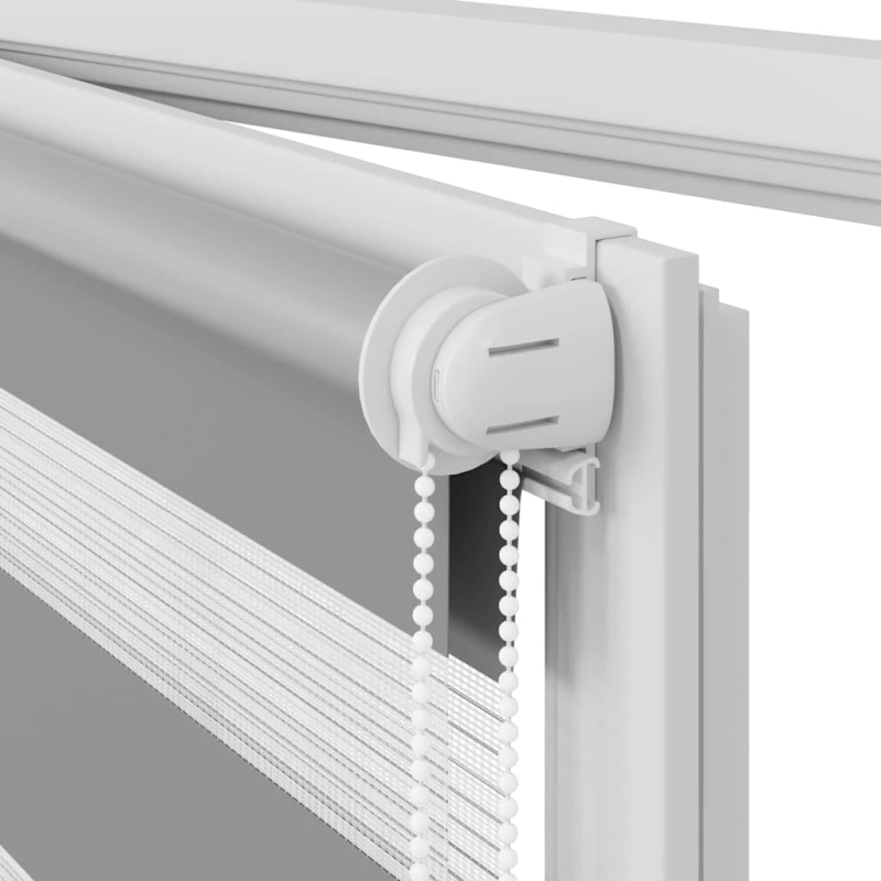 vidaXL Svītrainas Žalūzijas 90 x 150 cm Pelēkas