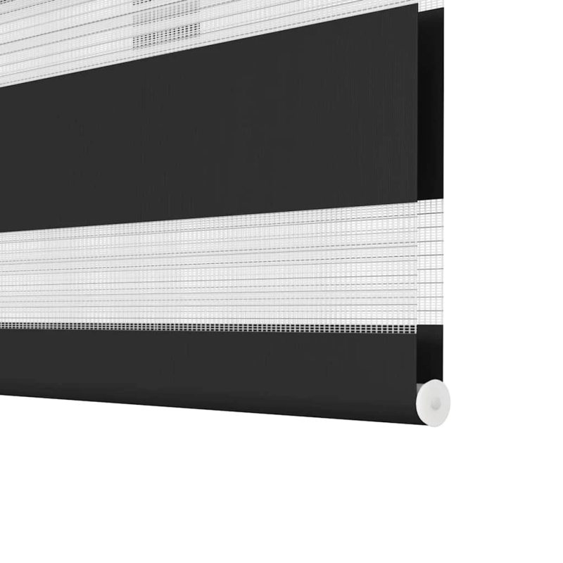 vidaXL Svītrainas Žalūzijas 90 x 150 cm Melnas