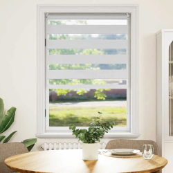 vidaXL Svītraina Žalūzija 100 x 75 cm Balta