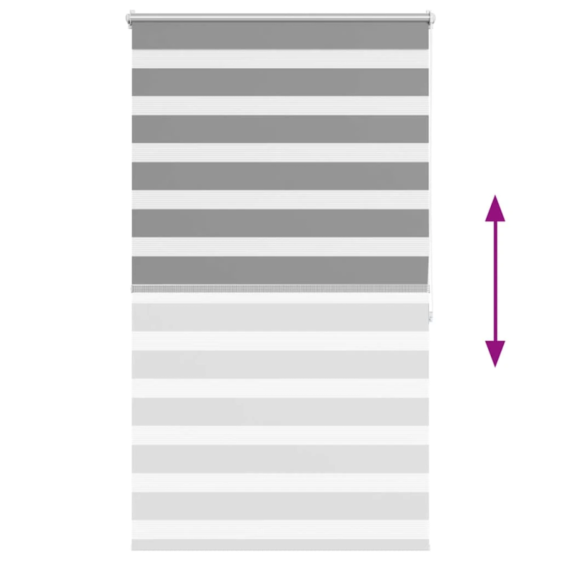 vidaXL Svītraina Žalūzija 100 x 175 cm Pelēka