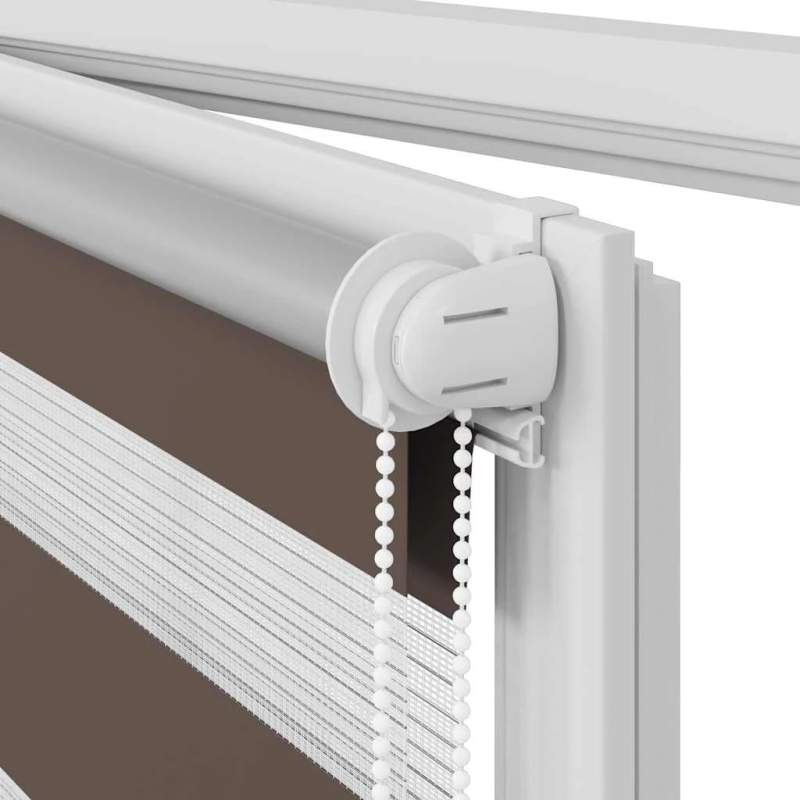 vidaXL Svītraina Žalūzija 100 x 175 cm Kafijas Krāsā