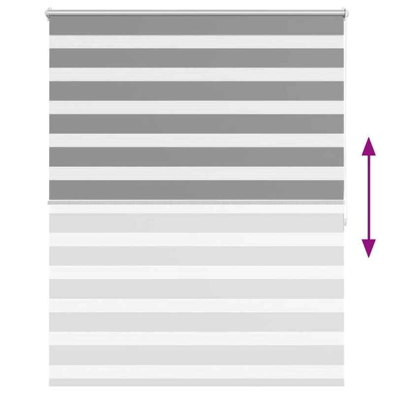 vidaXL Svītrainas Žalūzijas 120 x 175 cm Pelēkas