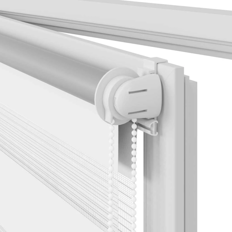 vidaXL Svītraina Žalūzija 140 x 175 cm Balta