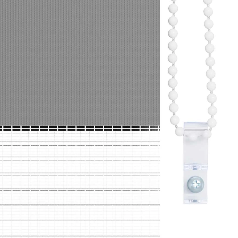 vidaXL Svītraina Žalūzija 140 x 175 cm Pelēka
