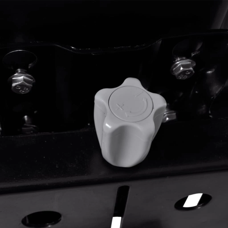 vidaXL traktora sēdeklis ar amortizatoru, melns