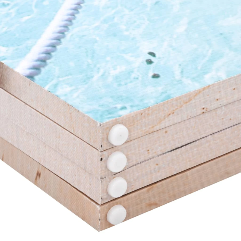 vidaXL istabas aizslietnis, 160x170 cm, saliekams, pludmales ainava