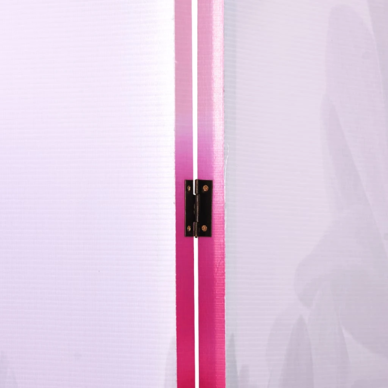 vidaXL istabas aizslietnis, 160x170 cm, saliekams, ziedu apdruka