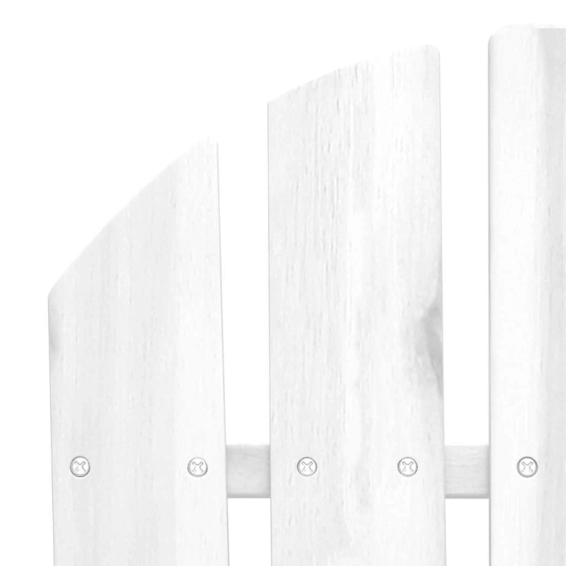 vidaXL dārza krēsls, balts koks