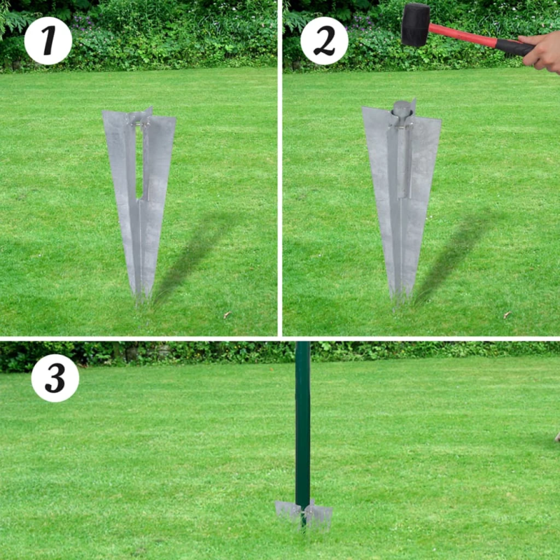 vidaXL Euro stiepļu žogs, tērauds, 25x1,5 m, zaļš