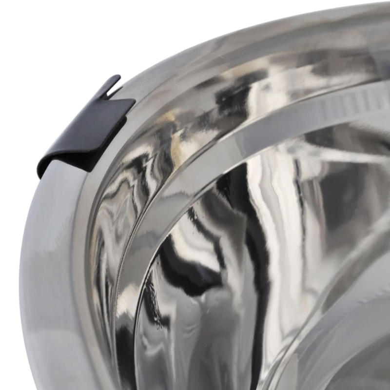 Regulējams Statīvs Suņiem ar Bļodām 2 x 4,1L Nerūsējošais Tērauds