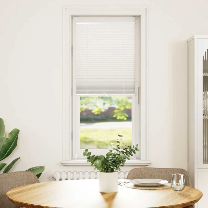 Plisē Žalūzijas 50 x 125 cm Baltas Gofrētas