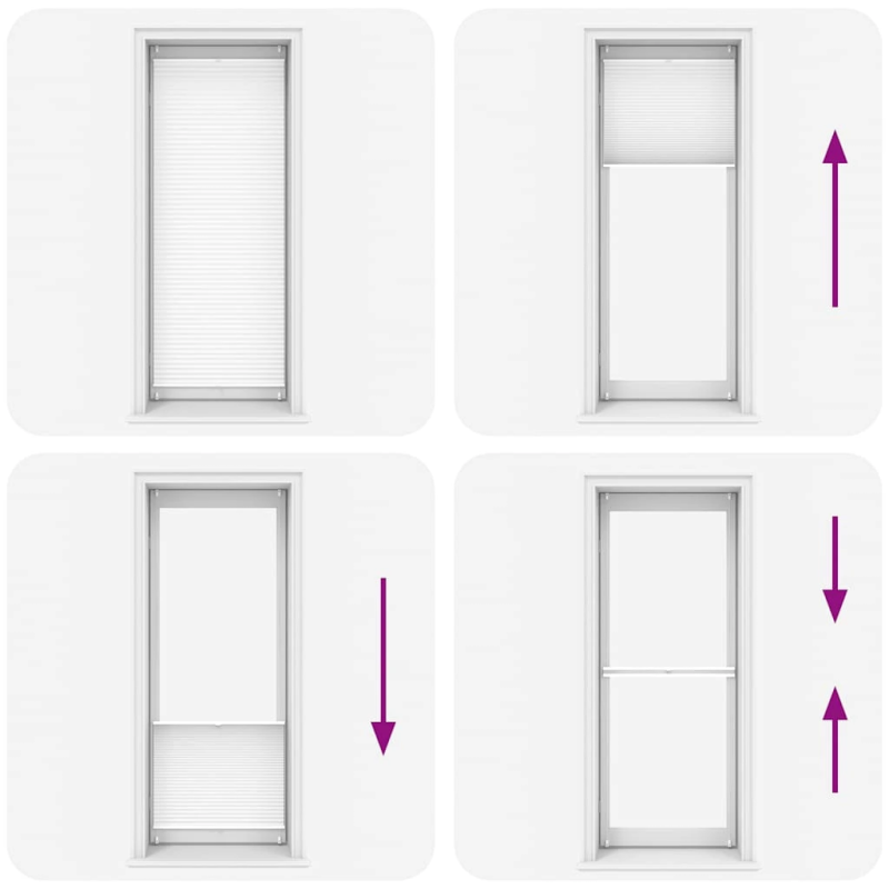 Plisē Žalūzijas 80x200cm Baltas Gofrētas