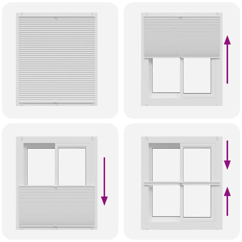 Plisē Žalūzijas 100x150cm Baltas Gofrētas