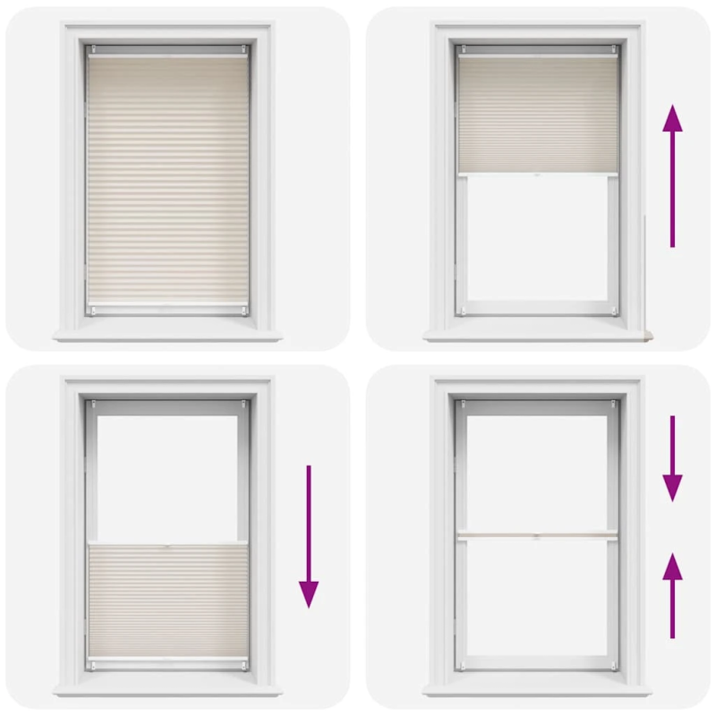 Plisē Žalūzijas 70 x 150 cm Krēmkrāsā