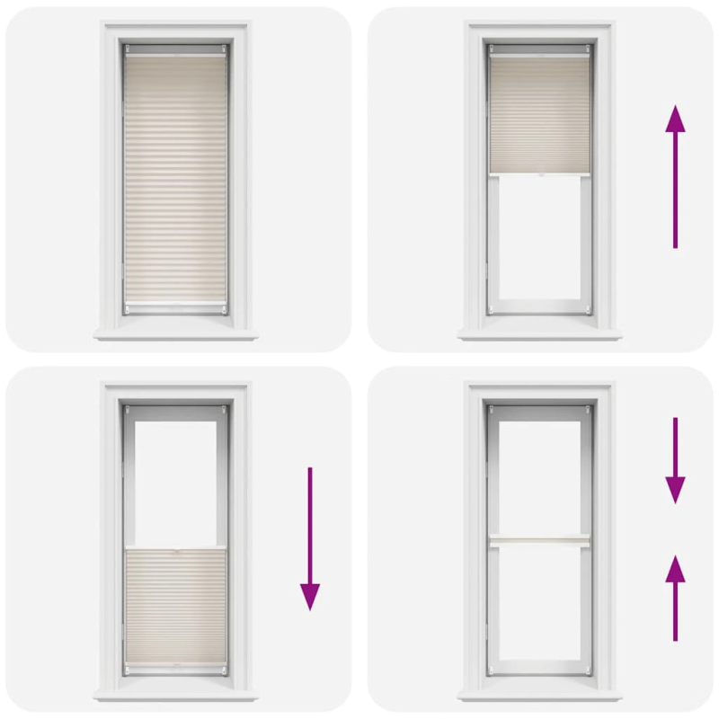 Plisē Žalūzijas 40 x 150cm Krēmkrāsā