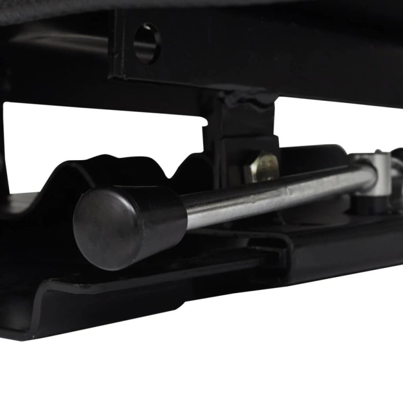 vidaXL traktora sēdeklis ar atzveltni, melns