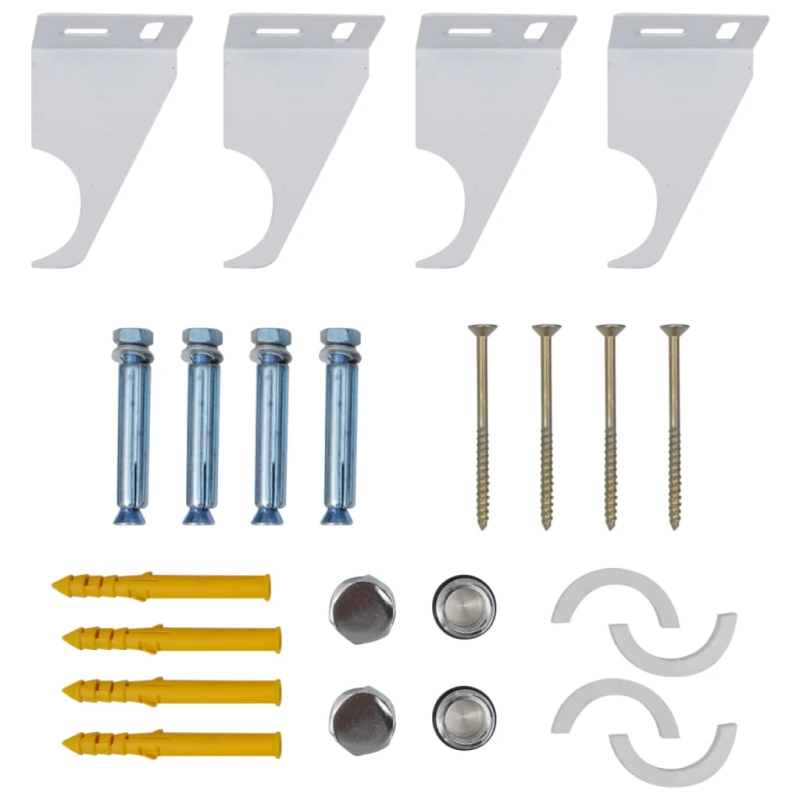 vidaXL apsildes panelis, balts, 311 mm x 900 mm