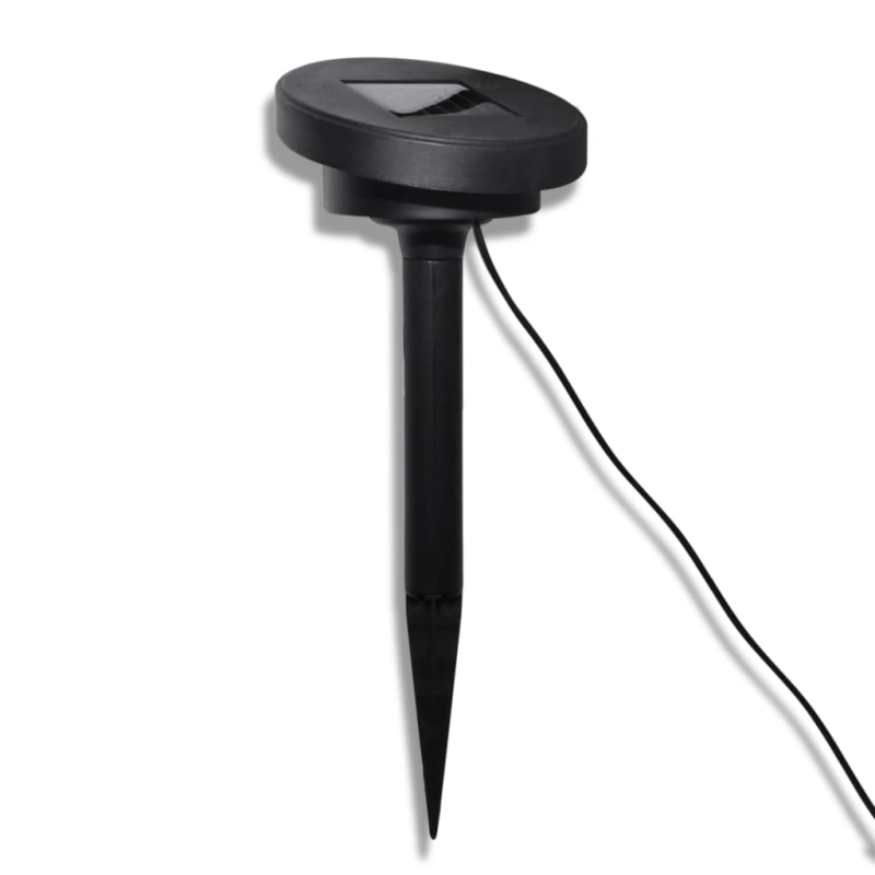 vidaXL dārza LED lampas, 3 gab., ar zemes mietiņiem un saules paneli