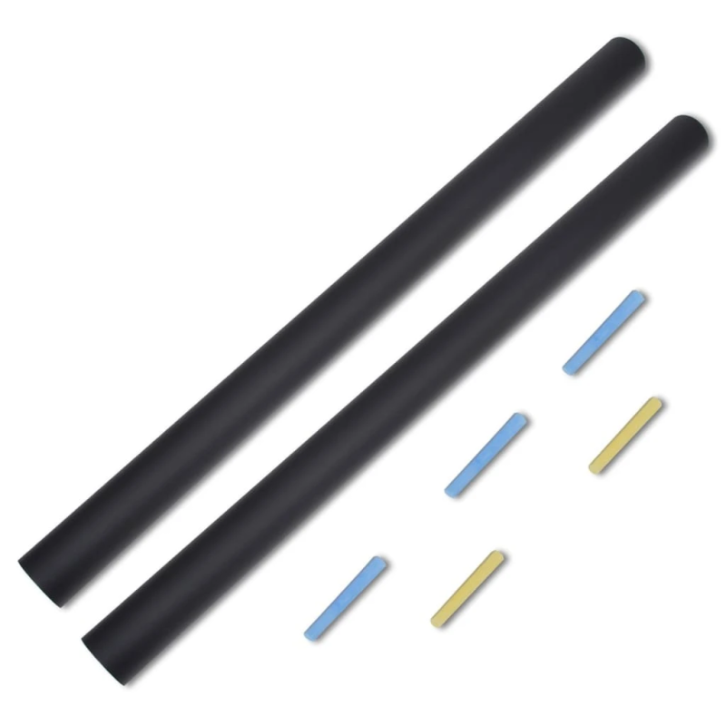 vidaXL sienas uzlīme, tāfele, ar krītiņiem, 2 ruļļi, 0,45 x 2 m