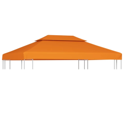 vidaXL nojumes jumta maiņas pārklājs, 3 x 4 m, 310 g-m², oranžs