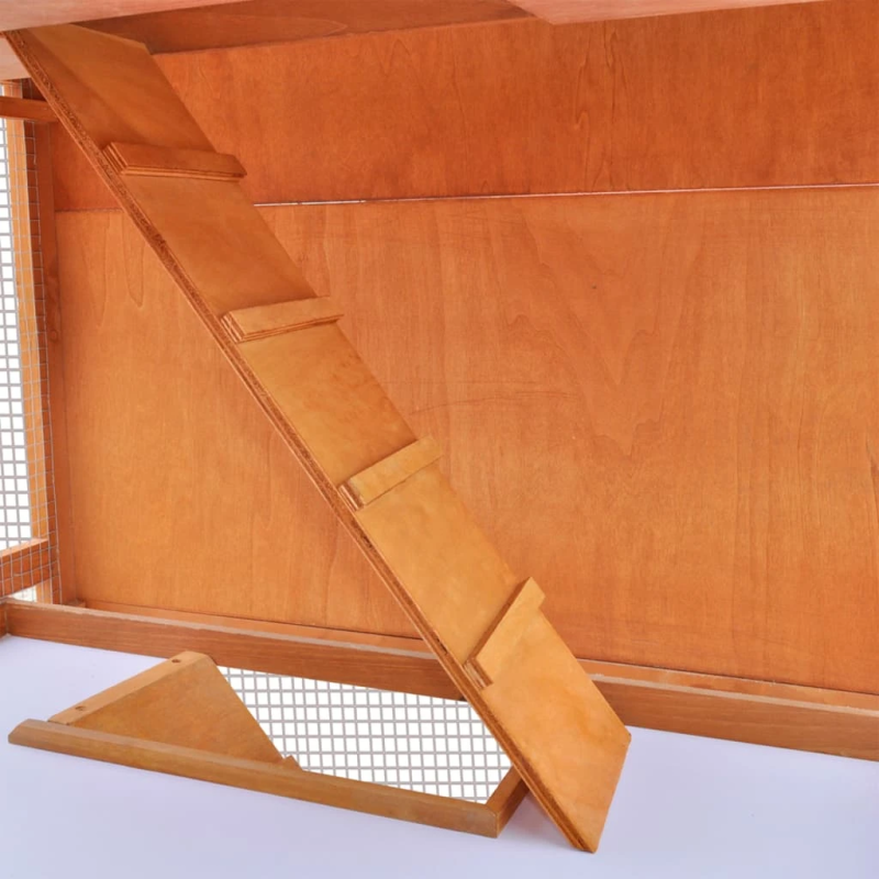 vidaXL trušu un citu mazu dzīvnieku būris, āra māja, koks, 3 stāvi